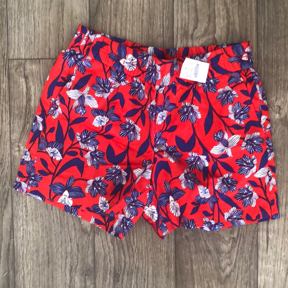 NWT J CREW Elastic Waist Shorts with Pockets